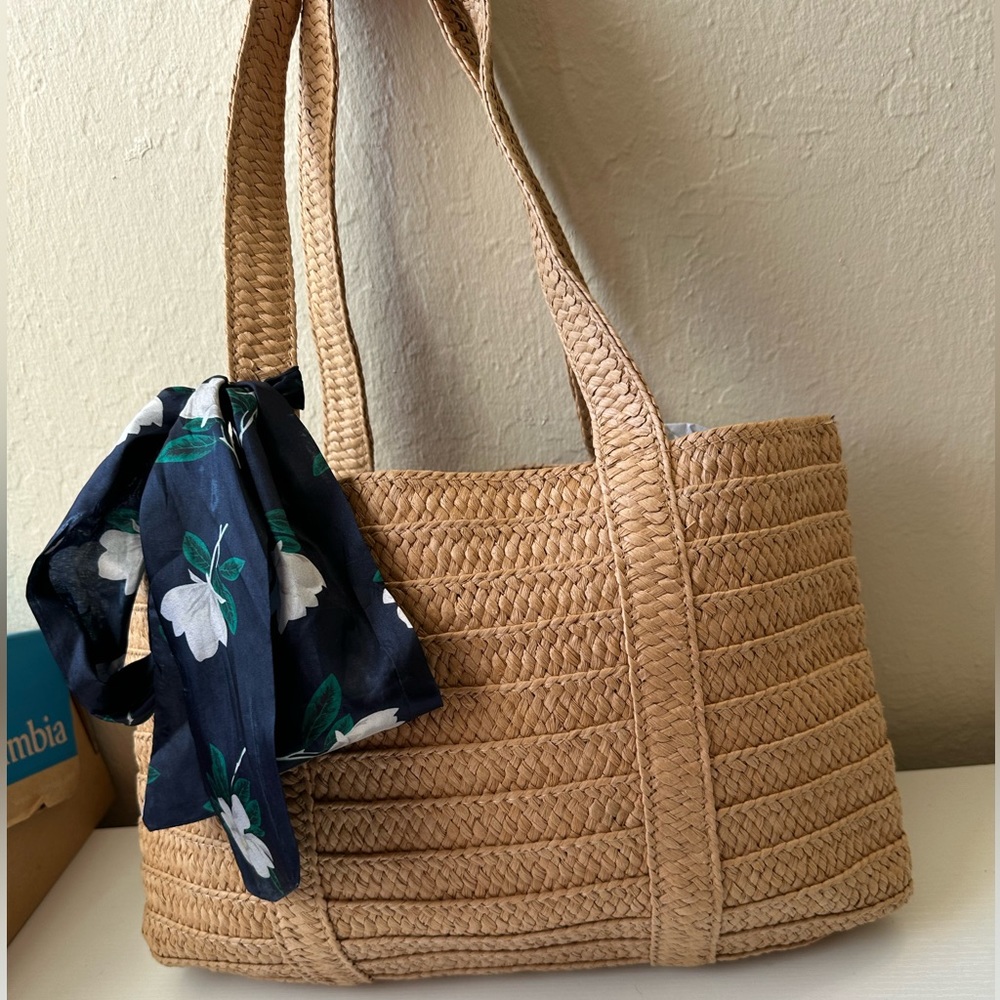 Draper James Straw Tote Bag